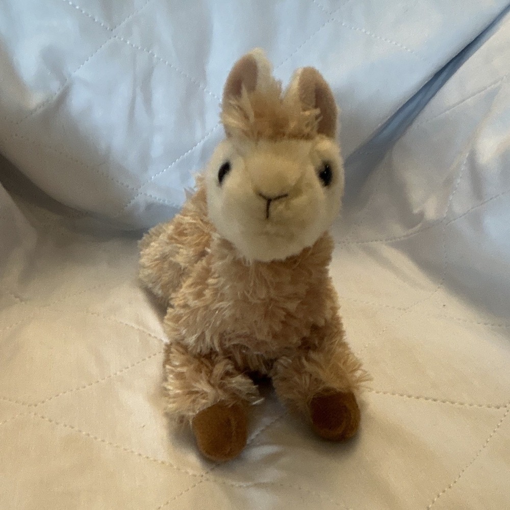 Aurora Llama Plush Stuffed Animal Small Tan/Brown/White Soft Toy MPN 31744